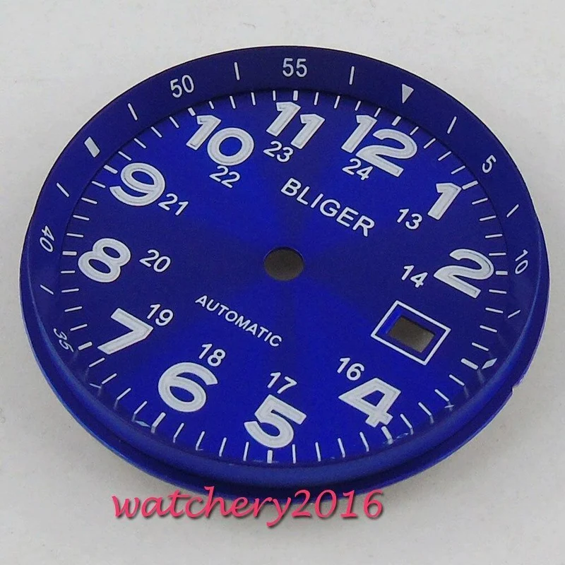 33mm Bliger Zifferblatt Datum fenster Leucht marks fit 2824 2836 Miyota 8215 8205 821A bewegung herren Uhr
