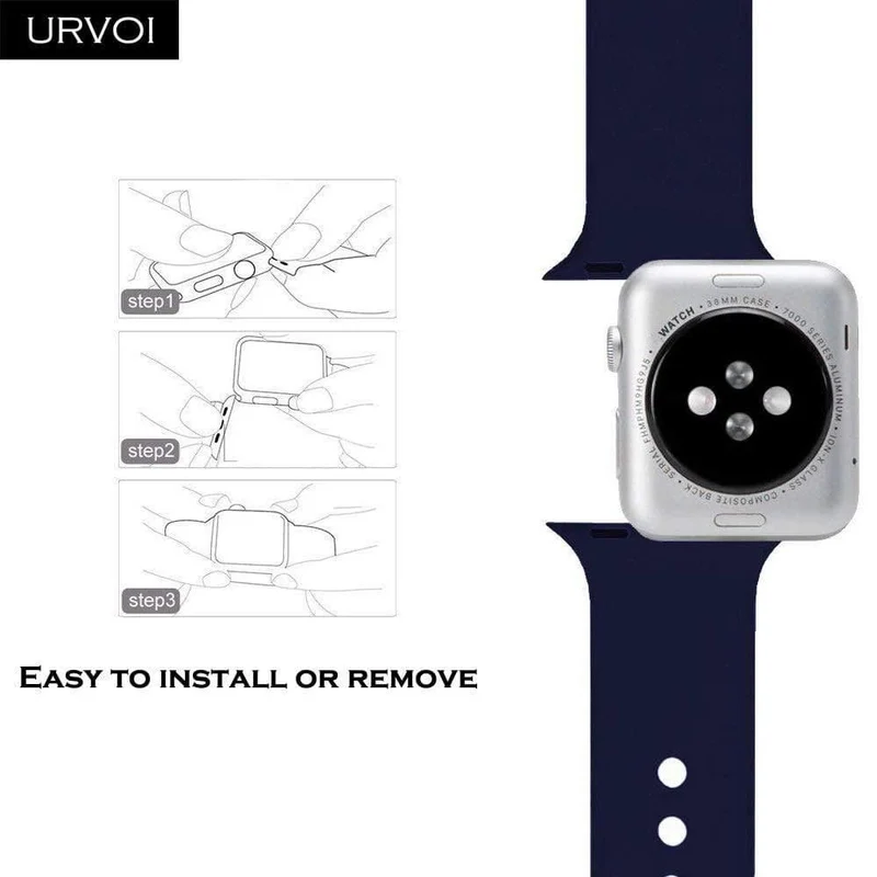 Sportarmband für Apple Watch Serie 4 3 2 1 Silikonarmband für iWatch bunt Weicher Ersatz-AW-Adapter 38 40 42 44 mm