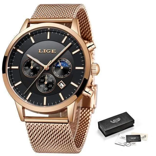 Herrenuhren, Top-Marke, Luxus-Herrenmode, Business-Uhr, für Herren, lässig, wasserdicht, Quarz-Armbanduhr