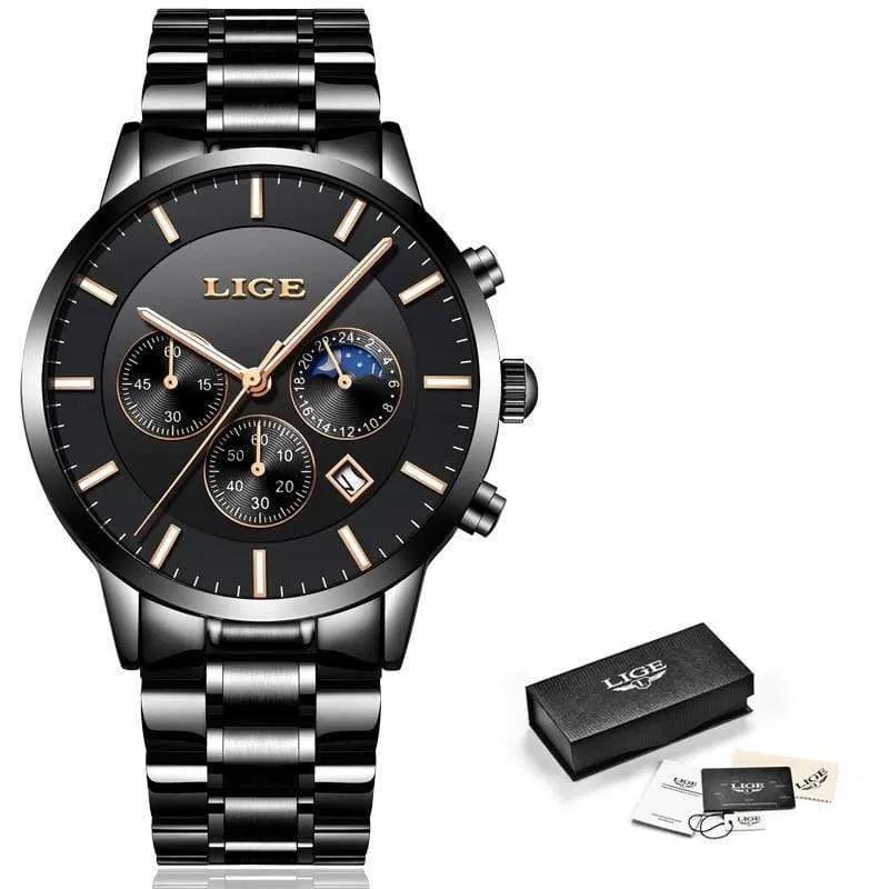 Herrenuhren, Top-Marke, Luxus-Herrenmode, Business-Uhr, für Herren, lässig, wasserdicht, Quarz-Armbanduhr