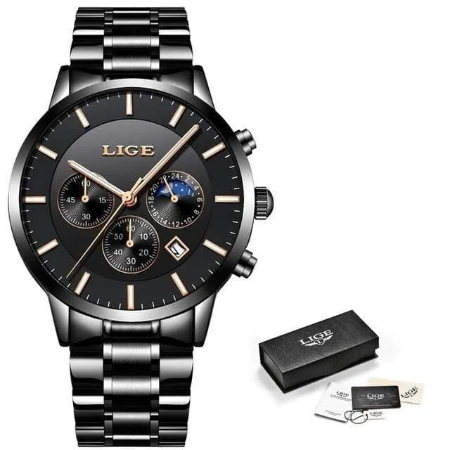 Herrenuhren, Top-Marke, Luxus-Herrenmode, Business-Uhr, für Herren, lässig, wasserdicht, Quarz-Armbanduhr