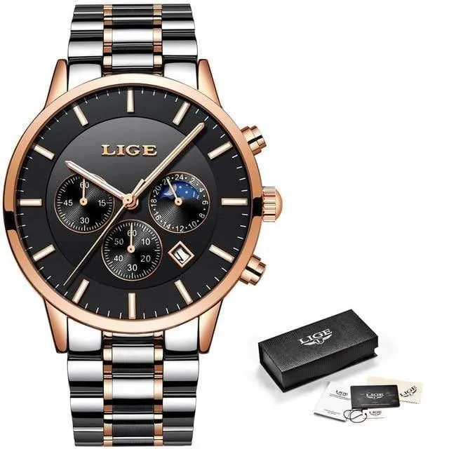 Herrenuhren, Top-Marke, Luxus-Herrenmode, Business-Uhr, für Herren, lässig, wasserdicht, Quarz-Armbanduhr