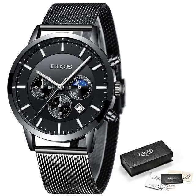 Herrenuhren, Top-Marke, Luxus-Herrenmode, Business-Uhr, für Herren, lässig, wasserdicht, Quarz-Armbanduhr