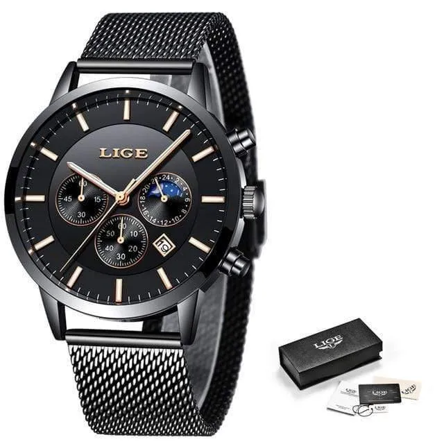 Herrenuhren, Top-Marke, Luxus-Herrenmode, Business-Uhr, für Herren, lässig, wasserdicht, Quarz-Armbanduhr