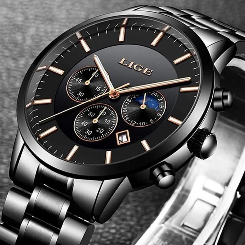 Herrenuhren, Top-Marke, Luxus-Herrenmode, Business-Uhr, für Herren, lässig, wasserdicht, Quarz-Armbanduhr