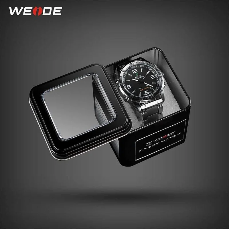 Herrenuhren LED Digital Quarz Stunde Business Schwarzes Zifferblatt Armbanduhr Wasserdichte Uhr Militär Armee Relogio Masculino