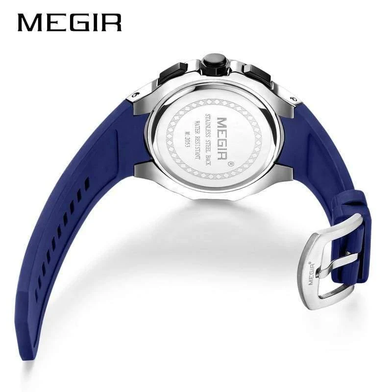 Männer Sport Uhr Chronograph Silikon Band Quarz Armee Militär Uhren Uhr Männer Top Marke Luxus Männlich Relogio Masculino