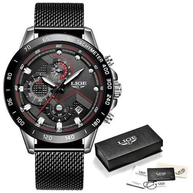 Casual Mesh Gürtel Mode Quarz Gold Uhr Herren Uhren Top Brand Luxus Wasserdichte Uhr Relogio Masculino