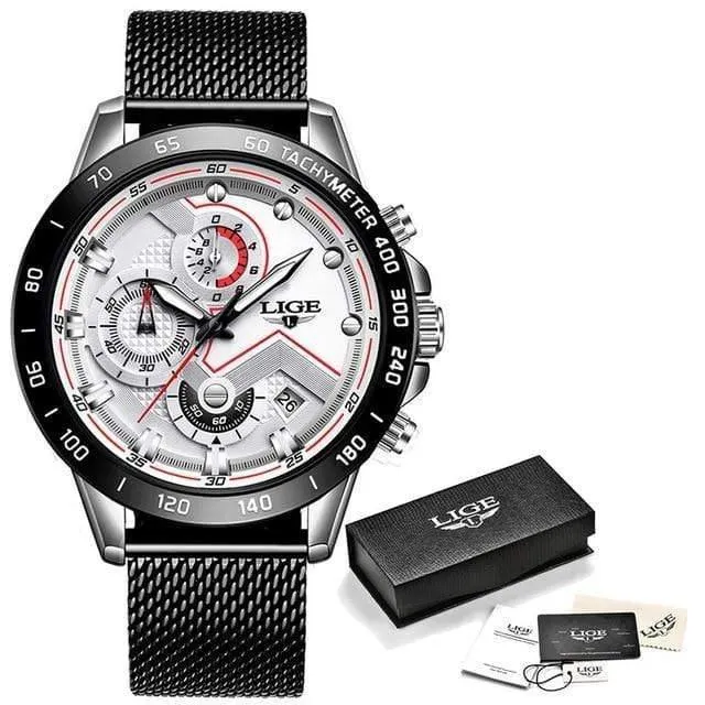 Casual Mesh Gürtel Mode Quarz Gold Uhr Herren Uhren Top Brand Luxus Wasserdichte Uhr Relogio Masculino