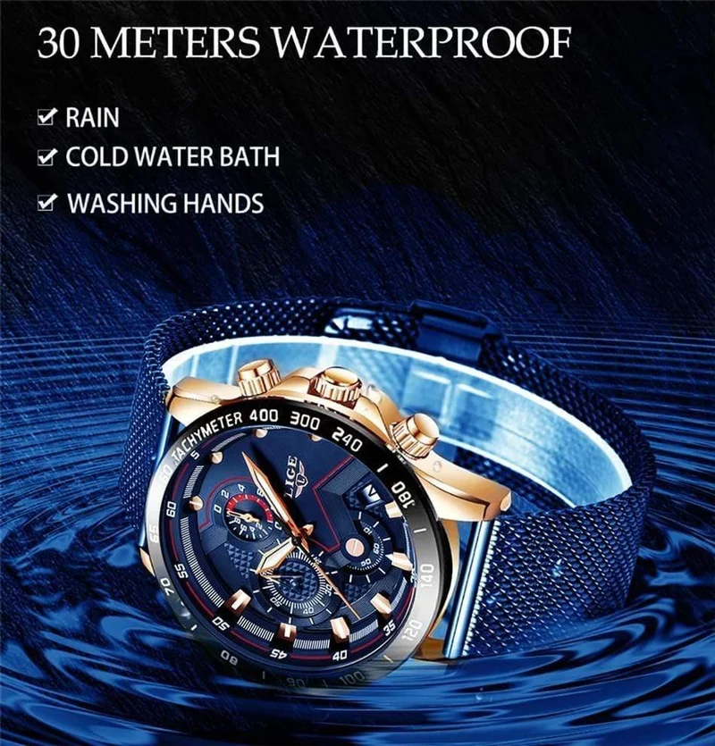 Casual Mesh Gürtel Mode Quarz Gold Uhr Herren Uhren Top Brand Luxus Wasserdichte Uhr Relogio Masculino