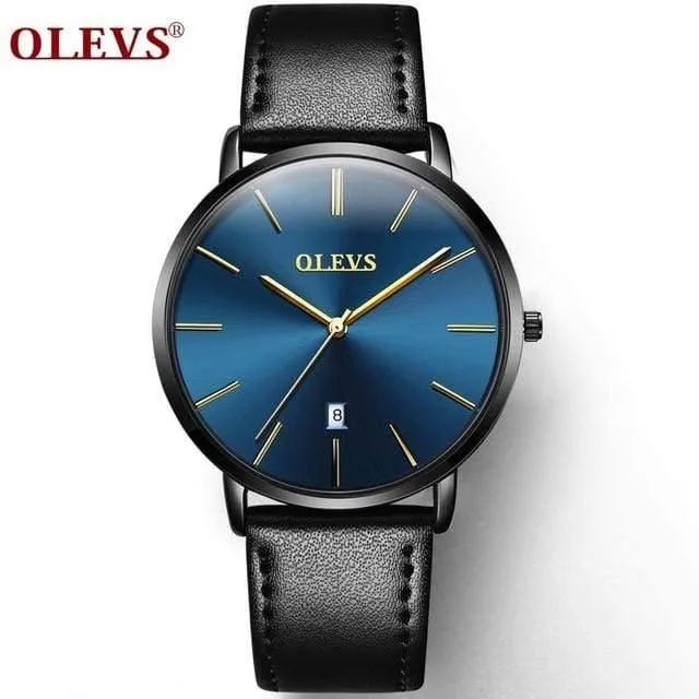 Männer Uhren Luxus Quarz Echtes Leder Armband Minimalistischen Armbanduhren Wasserdicht Hohe Qualität Relogio