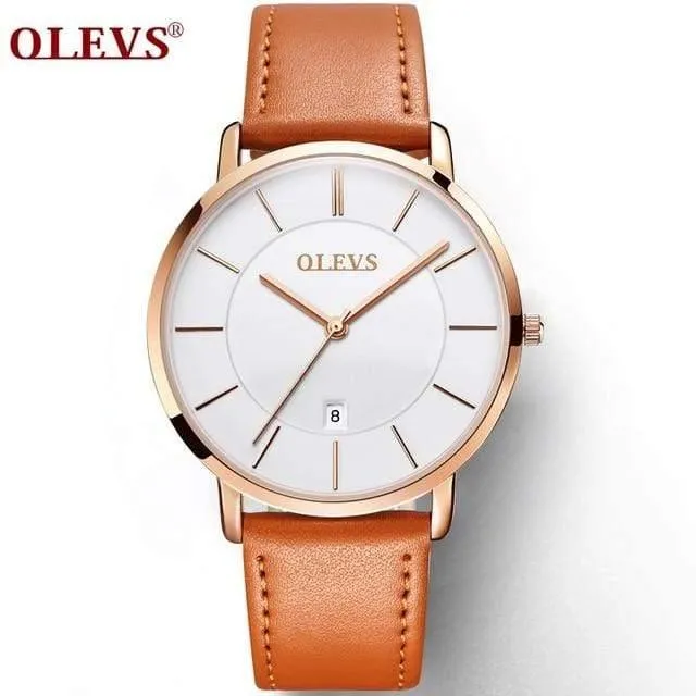 Männer Uhren Luxus Quarz Echtes Leder Armband Minimalistischen Armbanduhren Wasserdicht Hohe Qualität Relogio