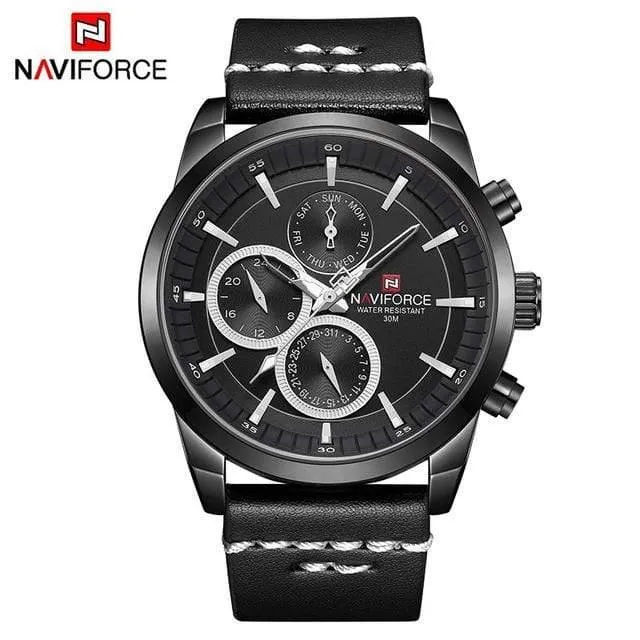Herrenuhren, luxuriös, wasserdicht, 24-Stunden-Datum, Quarzuhr, modische Leder-Sport-Armbanduhr, Herrenuhr