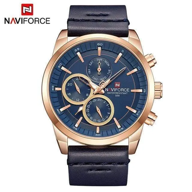 Herrenuhren, luxuriös, wasserdicht, 24-Stunden-Datum, Quarzuhr, modische Leder-Sport-Armbanduhr, Herrenuhr