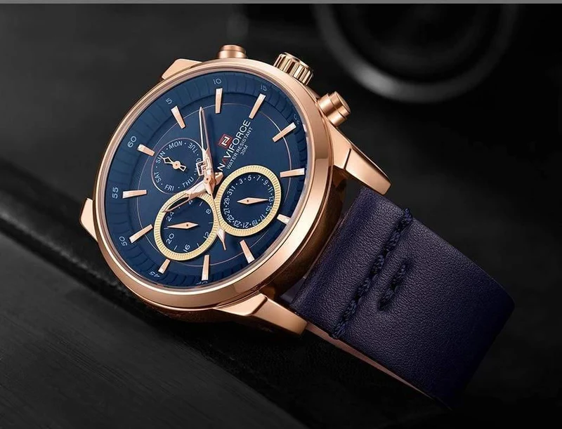 Herrenuhren, luxuriös, wasserdicht, 24-Stunden-Datum, Quarzuhr, modische Leder-Sport-Armbanduhr, Herrenuhr
