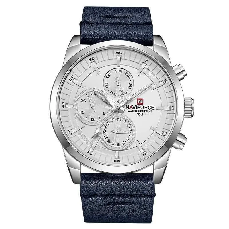Herrenuhren, luxuriös, wasserdicht, 24-Stunden-Datum, Quarzuhr, modische Leder-Sport-Armbanduhr, Herrenuhr