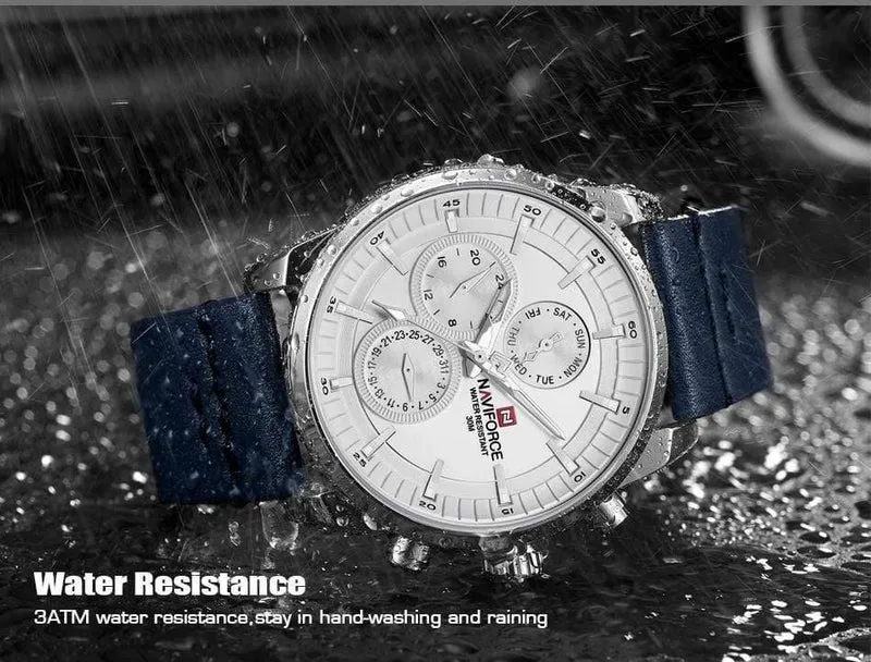 Herrenuhren, luxuriös, wasserdicht, 24-Stunden-Datum, Quarzuhr, modische Leder-Sport-Armbanduhr, Herrenuhr