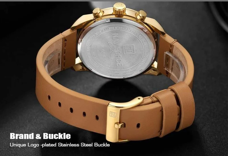 Herrenuhren, luxuriös, wasserdicht, 24-Stunden-Datum, Quarzuhr, modische Leder-Sport-Armbanduhr, Herrenuhr