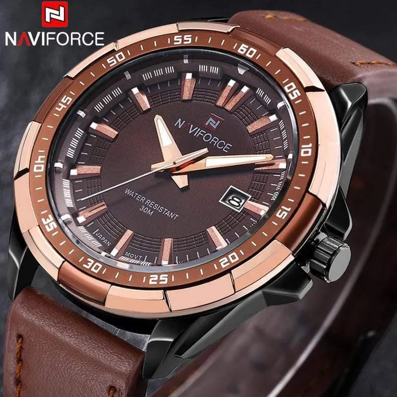 Männer Quarz Uhren Leder Wasserdicht Analog Uhren Herren Datum Casual Uhr Rom Zeit Relogio Masculino