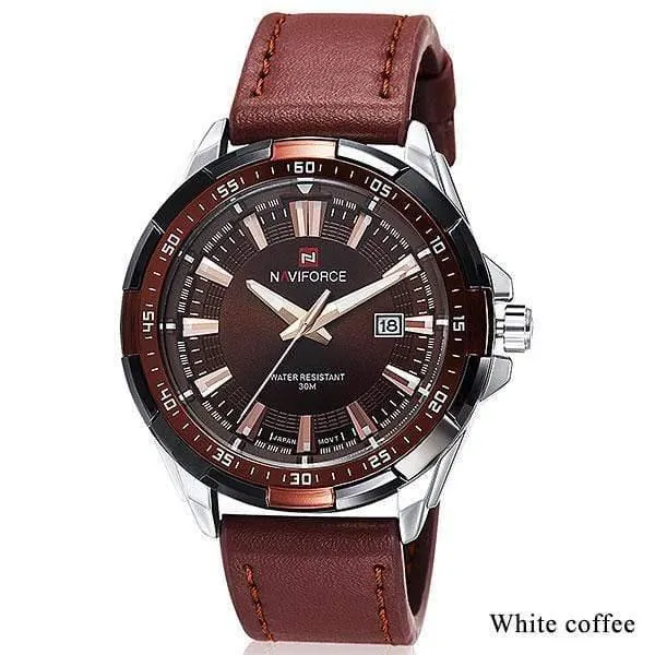 Männer Quarz Uhren Leder Wasserdicht Analog Uhren Herren Datum Casual Uhr Rom Zeit Relogio Masculino