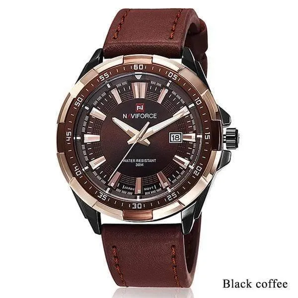 Männer Quarz Uhren Leder Wasserdicht Analog Uhren Herren Datum Casual Uhr Rom Zeit Relogio Masculino