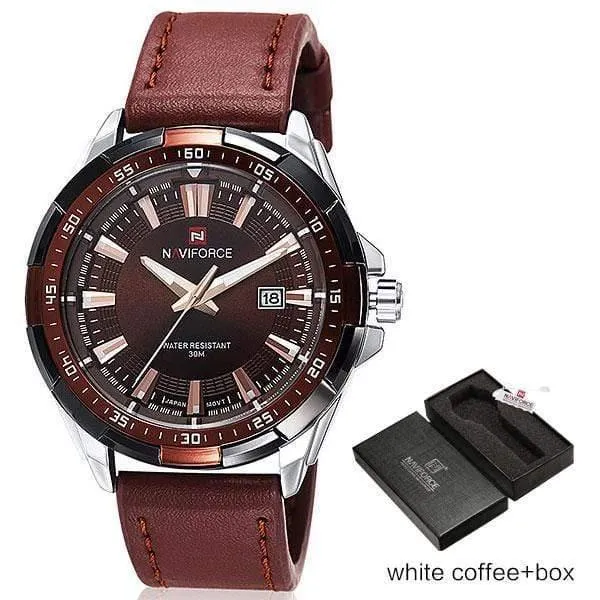 Männer Quarz Uhren Leder Wasserdicht Analog Uhren Herren Datum Casual Uhr Rom Zeit Relogio Masculino