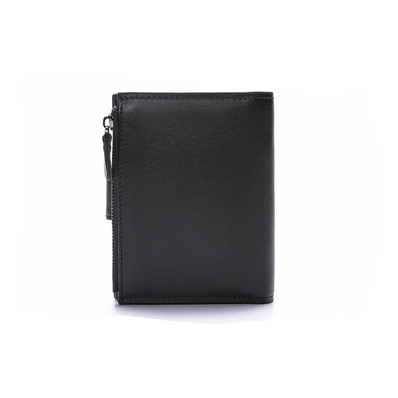 Männer Brieftaschen Aus Echtem Leder Kuh Leder Hohe Qualität Geldbörse 2019 Mode Karte Halter Mann Zipper Geldbörsen Kurze