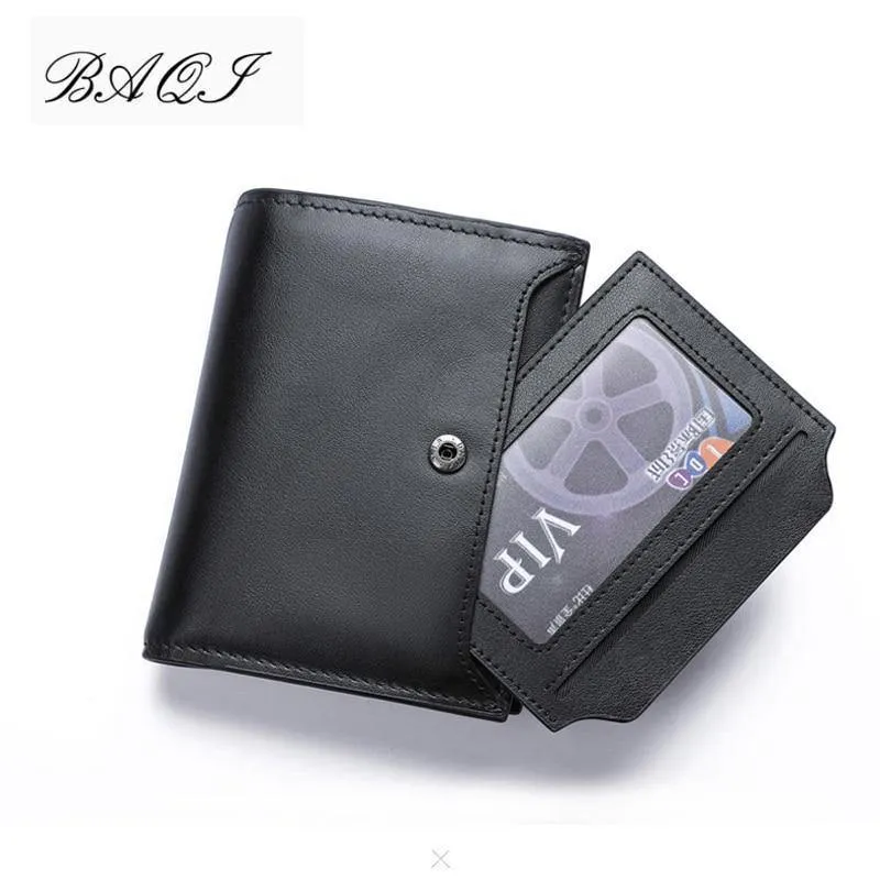 Männer Brieftaschen Aus Echtem Leder Kuh Leder Hohe Qualität Geldbörse 2019 Mode Karte Halter Mann Zipper Geldbörsen Kurze