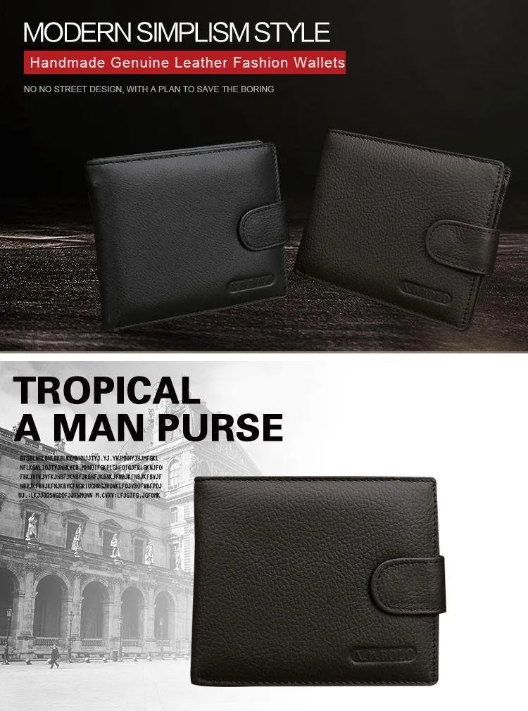 Echtes Leder Männer Geldbörsen Kuh Leder Brieftasche Männer Münzfach Geld Tasche Mode Herren Geldbörsen Mit Karten Halter