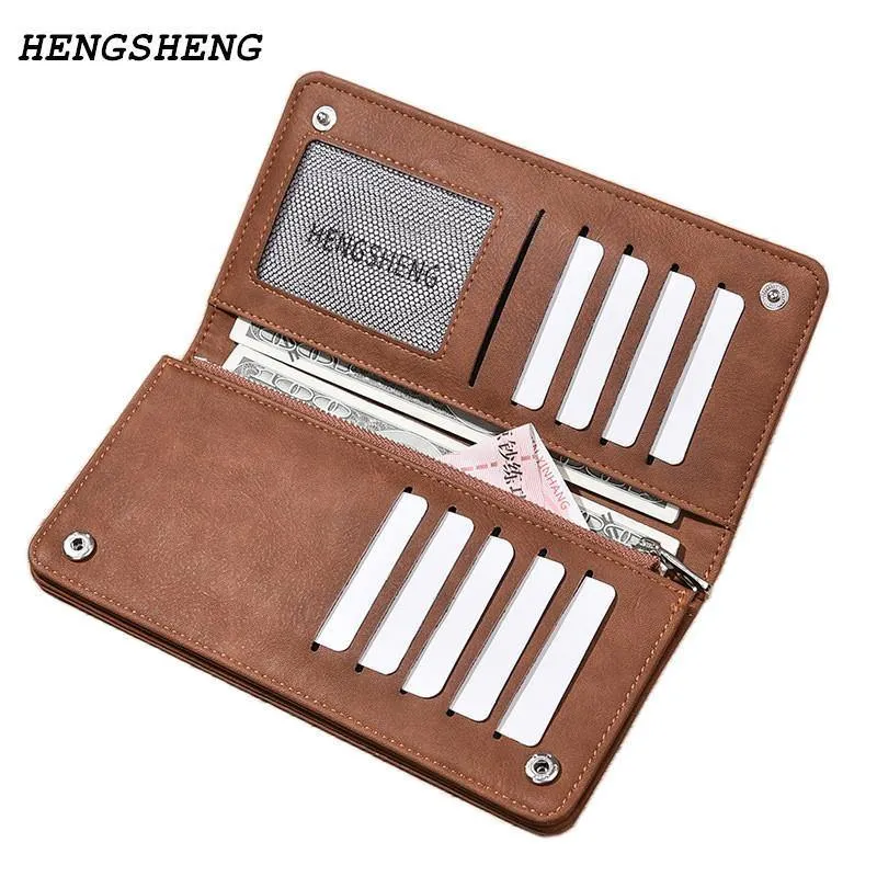 Leder Männer Brieftaschen Business Marke Karte halter Geldbörse männer Lange Zipper Brieftasche Leder Kupplung Carteira Masculina