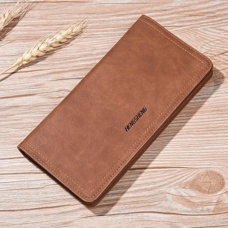 Leder Männer Brieftaschen Business Marke Karte halter Geldbörse männer Lange Zipper Brieftasche Leder Kupplung Carteira Masculina