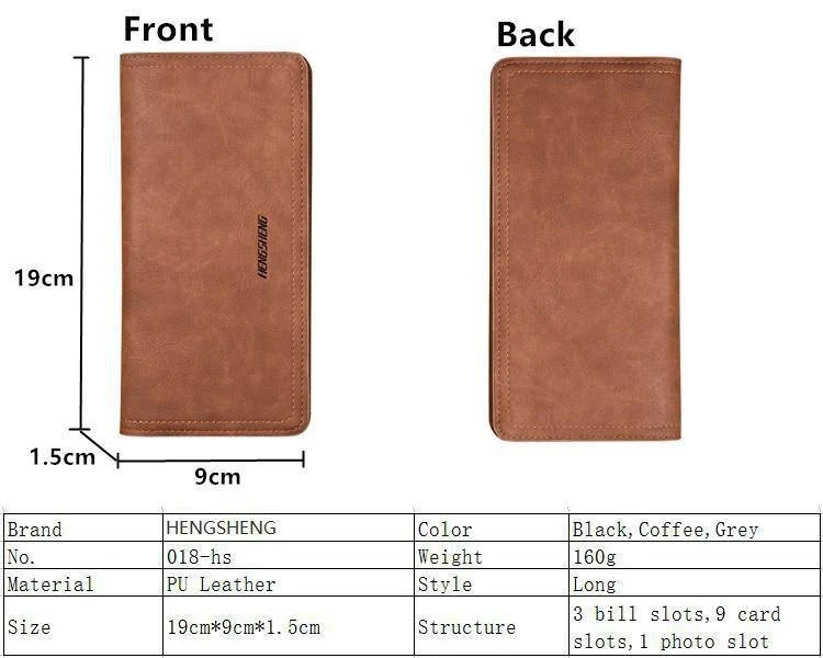 Leder Männer Brieftaschen Business Marke Karte halter Geldbörse männer Lange Zipper Brieftasche Leder Kupplung Carteira Masculina
