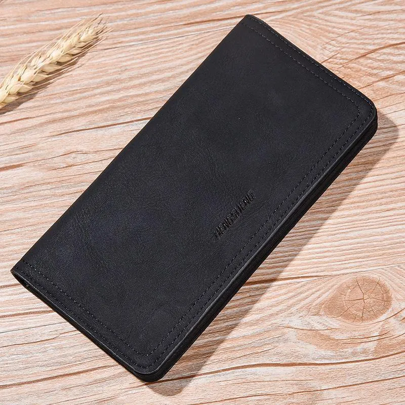 Leder Männer Brieftaschen Business Marke Karte halter Geldbörse männer Lange Zipper Brieftasche Leder Kupplung Carteira Masculina