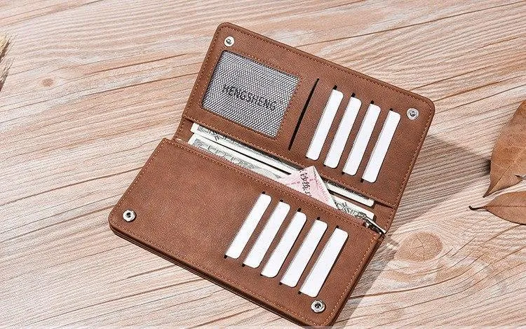 Leder Männer Brieftaschen Business Marke Karte halter Geldbörse männer Lange Zipper Brieftasche Leder Kupplung Carteira Masculina