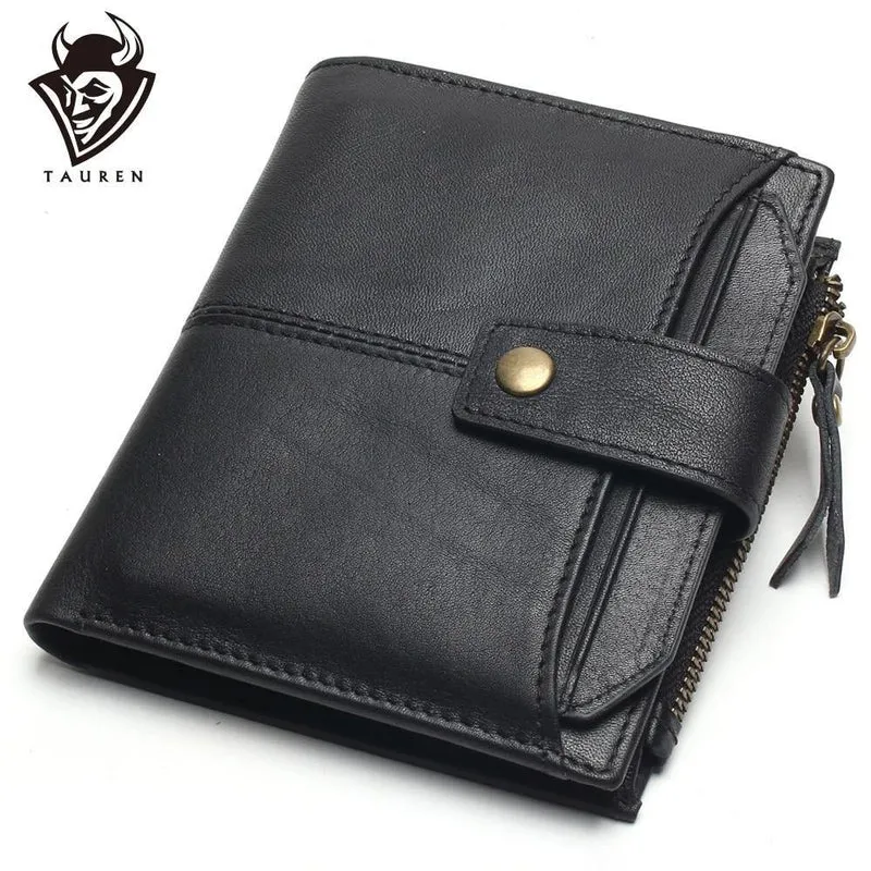 Leder Herren Geldbörsen Kurze Geldbörse Kleine Vintage Geldbörse Rindsleder Leder Kartenhalter Tasche Geldbörse Herren Geldbörsen