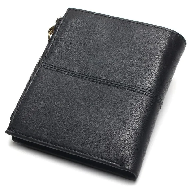 Leder Herren Geldbörsen Kurze Geldbörse Kleine Vintage Geldbörse Rindsleder Leder Kartenhalter Tasche Geldbörse Herren Geldbörsen