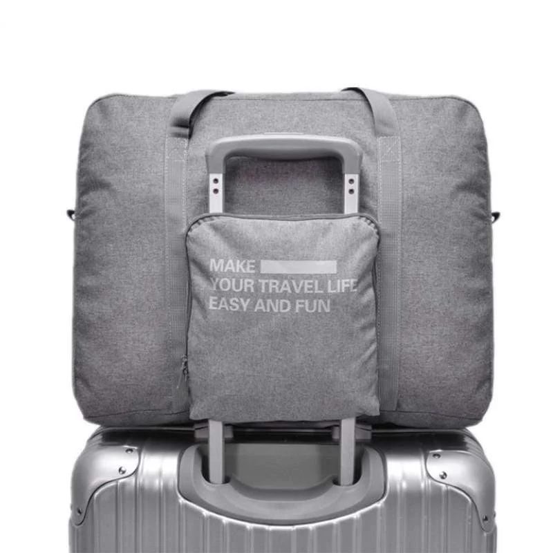 Mode Große Kapazität Trolley Reisetasche Herren Wasserdichte Koffer Gepäck Tasche Tragbare Falten Duffle Tasche