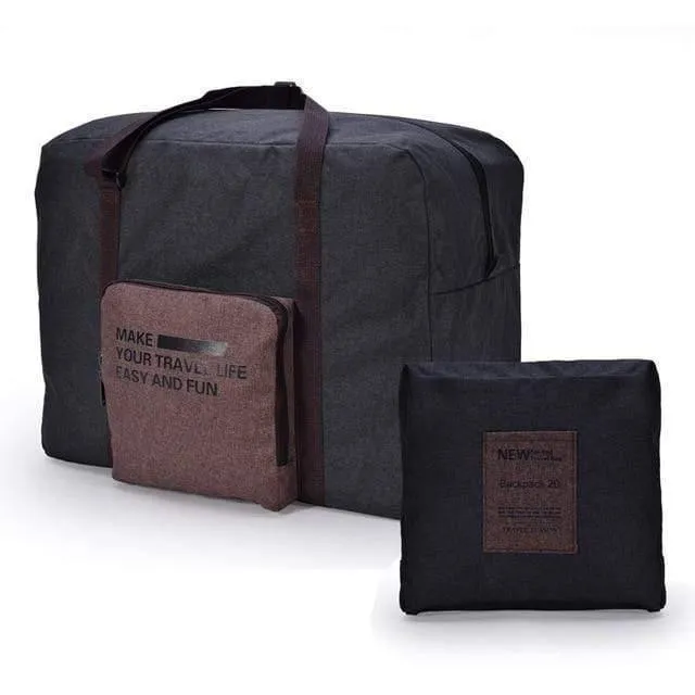 Mode Große Kapazität Trolley Reisetasche Herren Wasserdichte Koffer Gepäck Tasche Tragbare Falten Duffle Tasche