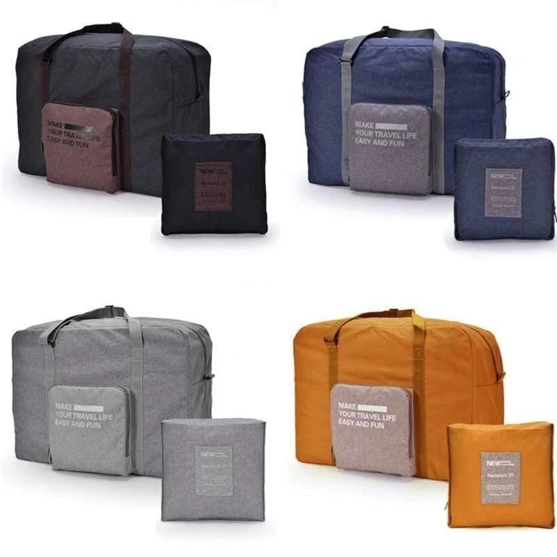 Mode Große Kapazität Trolley Reisetasche Herren Wasserdichte Koffer Gepäck Tasche Tragbare Falten Duffle Tasche