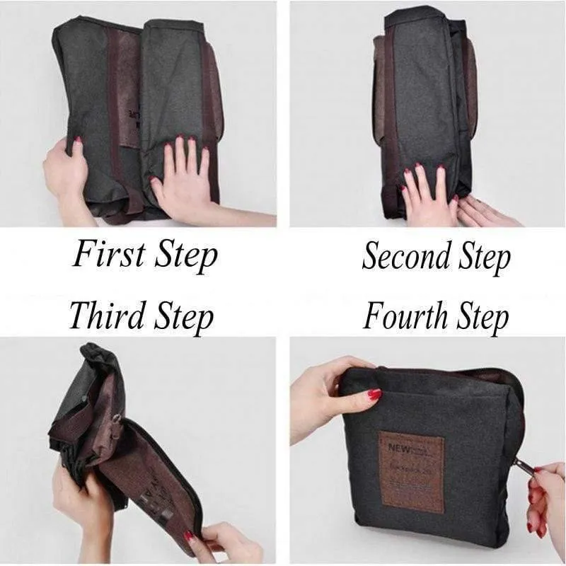 Mode Große Kapazität Trolley Reisetasche Herren Wasserdichte Koffer Gepäck Tasche Tragbare Falten Duffle Tasche