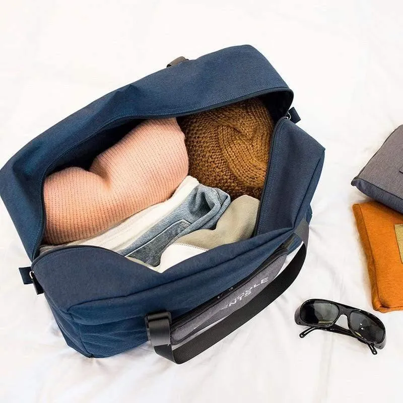 Mode Große Kapazität Trolley Reisetasche Herren Wasserdichte Koffer Gepäck Tasche Tragbare Falten Duffle Tasche