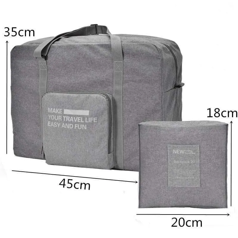 Mode Große Kapazität Trolley Reisetasche Herren Wasserdichte Koffer Gepäck Tasche Tragbare Falten Duffle Tasche