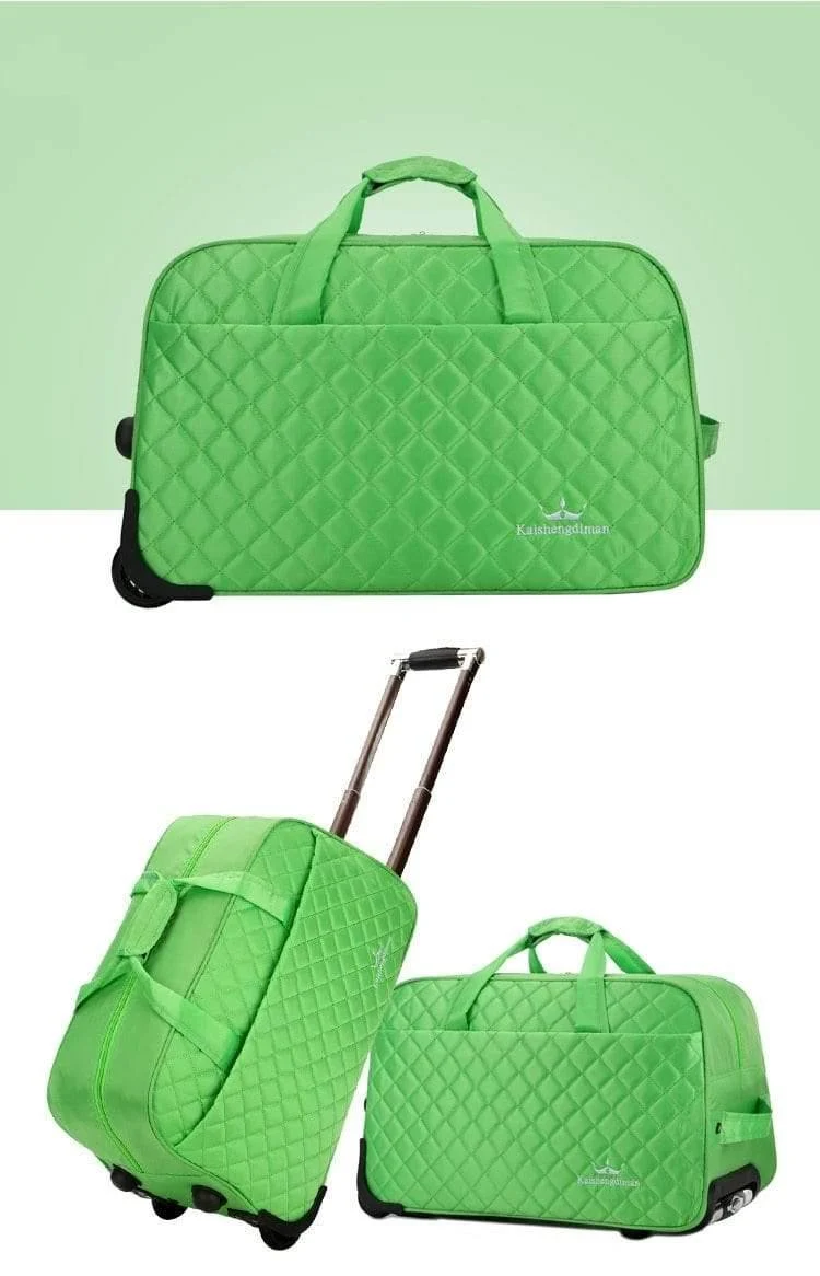 Gepäcktasche Trolley Reisetasche mit großer Kapazität auf Rädern für Frauen Männer Koffer Reise Reisetasche Rollgepäck