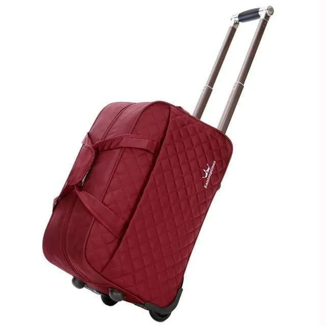 Gepäcktasche Trolley Reisetasche mit großer Kapazität auf Rädern für Frauen Männer Koffer Reise Reisetasche Rollgepäck