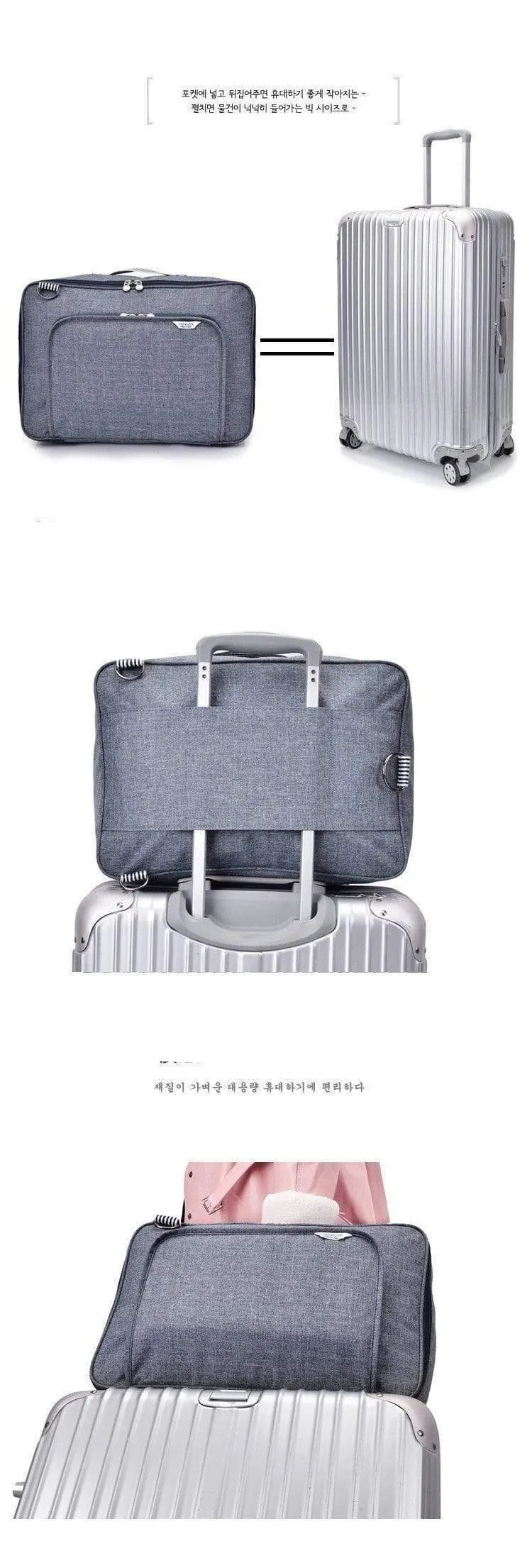 Modische Trolley-Reisetasche mit großem Fassungsvermögen für Koffer, Gepäcktasche, wasserdichte Gepäck-Umhängetasche