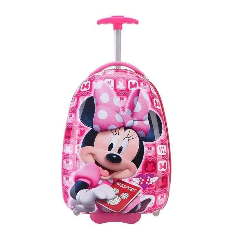 Gepäck Rase Cartoon junge Mädchen Reisen 16inches Studenten Trolley Rädern Tasche Fall niedlichen Kinder einsteigen in das Chassis Geschenk