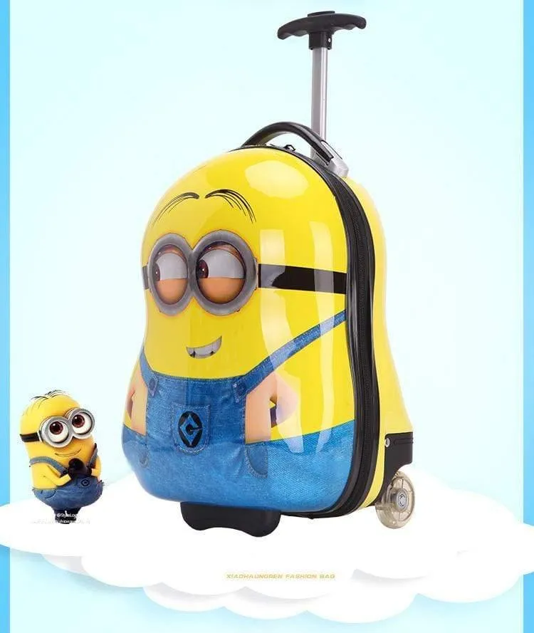 Gepäck Rase Cartoon junge Mädchen Reisen 16inches Studenten Trolley Rädern Tasche Fall niedlichen Kinder einsteigen in das Chassis Geschenk