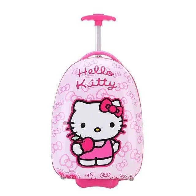 Gepäck Rase Cartoon junge Mädchen Reisen 16inches Studenten Trolley Rädern Tasche Fall niedlichen Kinder einsteigen in das Chassis Geschenk