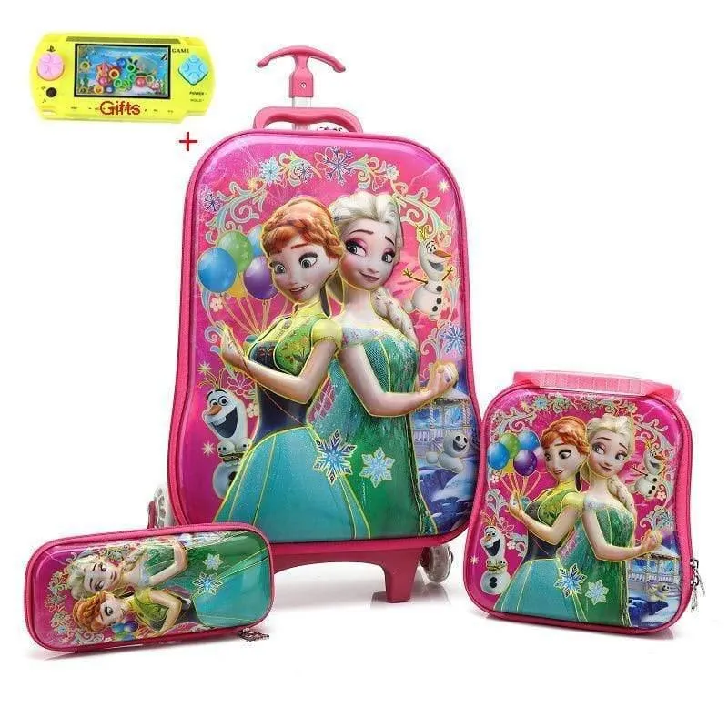 Kinder reisen Trolley Student Trolley Fall niedlichen Kinder Koffer junge Mädchen Cartoon Tasche Bleistift Box Kinder Geschenk
