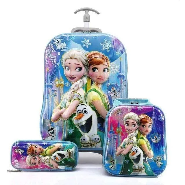 Kinder reisen Trolley Student Trolley Fall niedlichen Kinder Koffer junge Mädchen Cartoon Tasche Bleistift Box Kinder Geschenk